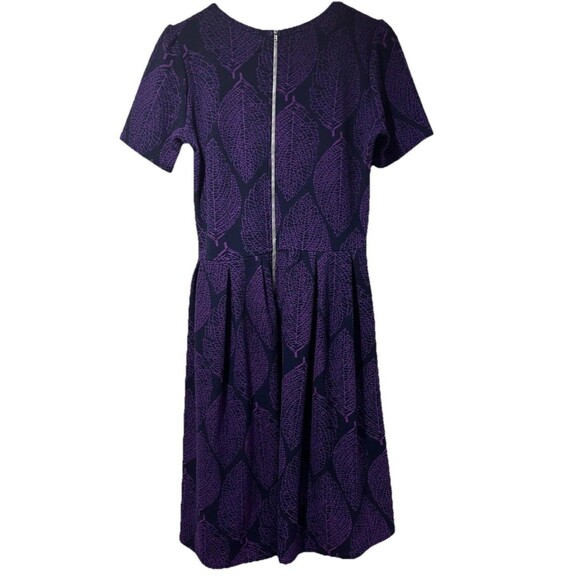 Lularoe Amelia Dress Women’s Medium M Zipper Knit Short Sleeve Fall - Picture 2 of 4